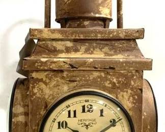 9178 - 3 Face Lantern Clock - 25" x 12" Consigned by wholesaler / distributor, untested, no warranties.
