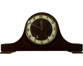1375 - Sears Mid Century Mantle Clock 8 x 16 x 4.5 German Movement used as-is electric/electronic/mechanical item - no guarantee all components, untested
