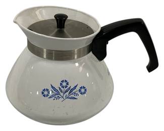 412 - Corning Ware P-104 6-cup Teapot, 5.5" tall
