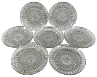 1104 - 12 Cristal D'arques Glass 7.5" Plates
