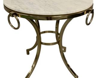 2149 - Chelsea House Marble Top Italianate Table 29 x 30

