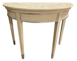 2584 - Chelsea House Jamie Merida Demilune Table 30 x 38 x 19 Retail $2123
