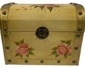 846 - Decorative Wood Trunk 11 x 14 x 9
