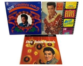 1176 - 3 Elvis LP Records
