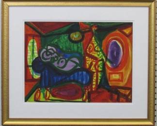 9078 - COUCH DE FEMME GICLEE BY PABLO PICASSO 27 X 22
