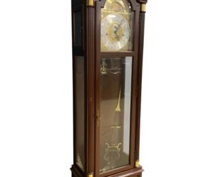 2480 - Hamilton Lancaster Co. Grandfather Clock 84 x 24 x 15 used as-is electric/electronic/mechanical item - no guarantee all components, untested
