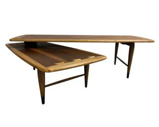 1717 - Lane Acclaim Switchblade Coffee Table walnut 14.5 x 54 x 14.5
