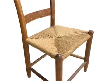 2497 - Child's Woven Seat Antique Chair 24 x 15 x 12
