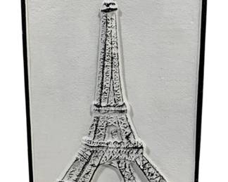 1544 - Cast Iron Eiffel Tower Sign 12 x 7
