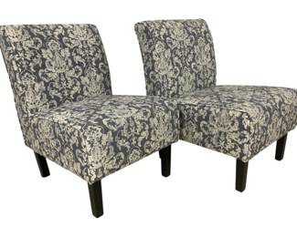 2374 - Matching Pair Accent Chairs 33 x 22 x 27
