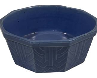 1337 - Blue Pottery Bowl 8"
