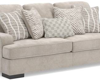 1671 - Ashley High Profile Sofa - New in Packaging 41 x 94 x 45 taupe color, Benchcraft Showroom
