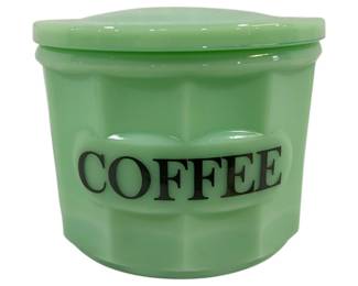 2226 - Jadeite Coffee Jar 3.5 x 4.5
