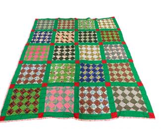 2165 - Patchwork Design Quilt - 84 x 67
