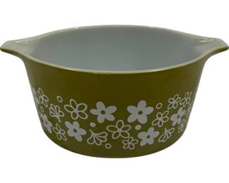 450 - Vintage Pyrex Spring Blossom Casserole Dish 6.25 x 3.5 1qt
