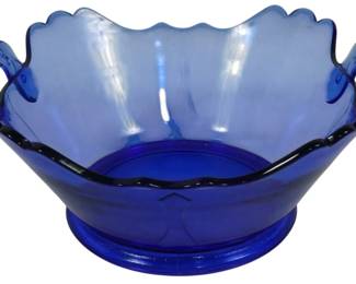 3270 - LE Smith Mt Pleasant Cobalt Blue Bowl 4x9x8
