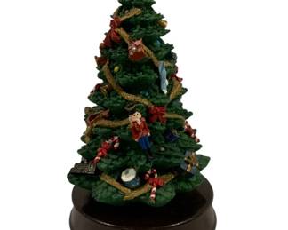 343 - Musical Christmas Tree 10.5" used as-is electric/electronic/mechanical item - no guarantee all components, untested
