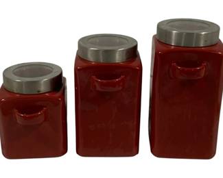 1007 - 3 Pc Mainstays Canister Set 5.5", 7" & 8"
