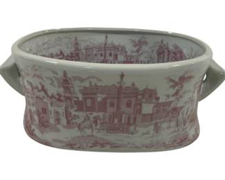 1481 - Transferware Small Tub 6 x 15 x 9
