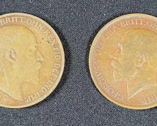 744 British Pennies