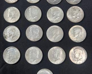 708 1964 Silver Kennedy Half Dollars