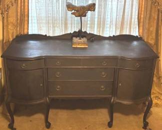 232 Black Wood Dresser