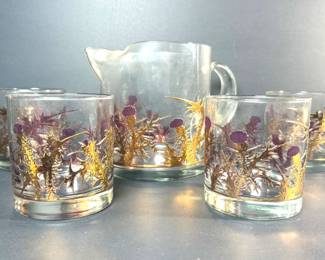 130 Floral Glass Set