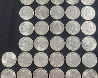 730 1971 72 Eisenhower Dollars