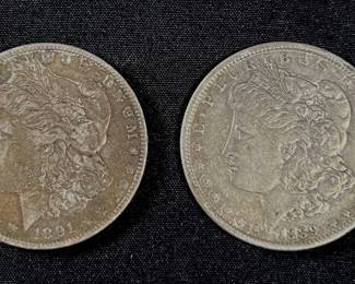 706 1889 91 Morgan Dollars