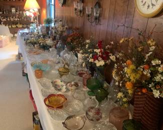 Candy dishes, covered jars of multiple varieties