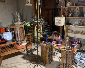 Plant stands, telephone table