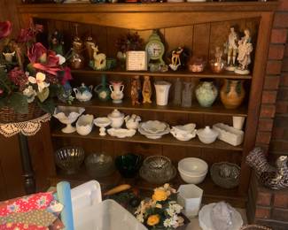 More collectibles, vases, decanters, etc