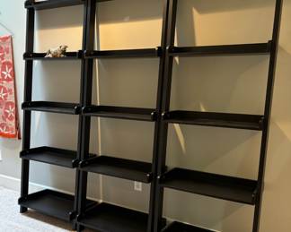 Three 5 Tier Ladder Shelves