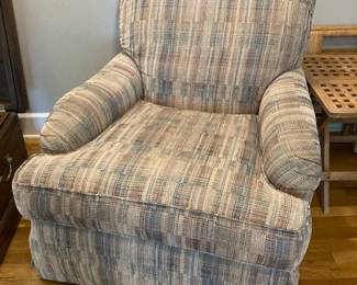 Pair of Norwalk Furniture Textured Upholstered Arm Chairs

