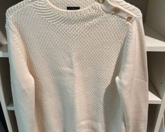 Talbots White Knit Sweater