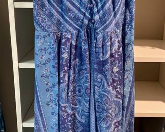 Appleseed's Blue Paisley Midi Dress