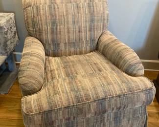 Pair of Norwalk Furniture Textured Upholstered Arm Chairs
