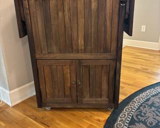 Rustic Wooden Ice Box Cabinet