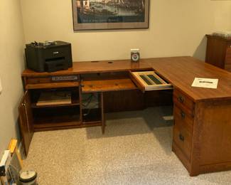 Creative Ideas Secretary Desk with Computer Desk Return