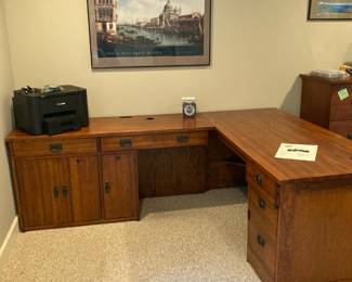 Creative Ideas Secretary Desk with Computer Desk Return