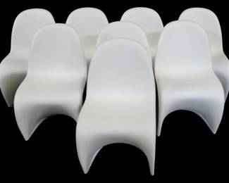 lot 451 8 Verner Panton S Chairs By Vitra