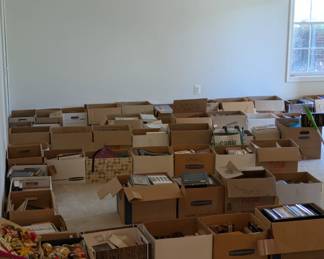 Boxes of books for your reading pleasure