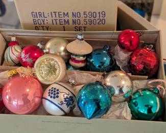 Some Beautiful Vintage Glass Ornaments