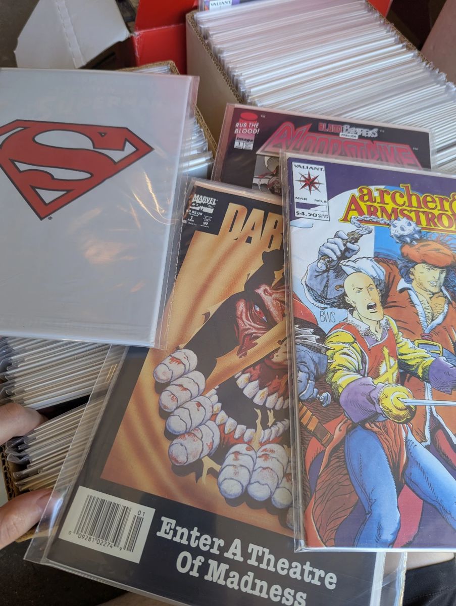 Some of our comics - we mostly have Image and Valiant, with a few each of DC and Marvel