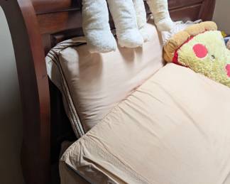 Queen size bed frame - mattress and box spring also available, also queen