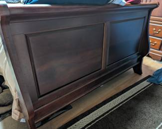 Queen size bed frame - mattress and box spring also available, also queen