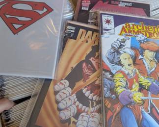 Some of our comics - we mostly have Image and Valiant, with a few each of DC and Marvel