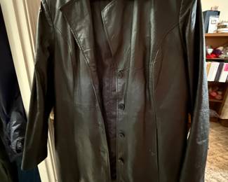 Leather coat