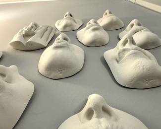 Collection of 15 “Lips” sculptures by Marc Sijan, each is signed.  These are in New condition as we unwraped each one from their original packaging and will be sold as a Collection 