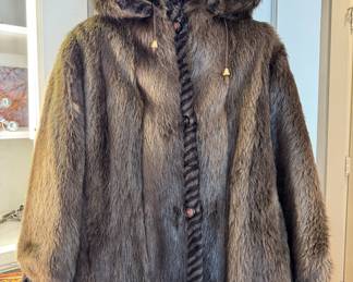 Ladies Mahogany Mink fur coat from Ribnick Furs, Minneapolis